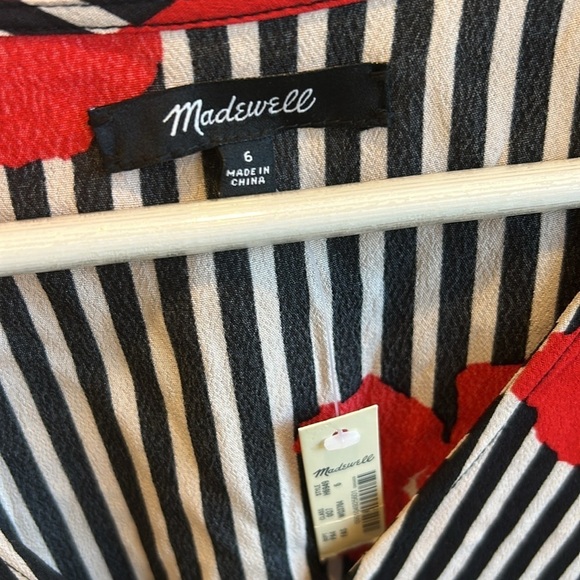 Madewell Ruffle-Wrap Dress in Candied Orchids NEW - Picture 9 of 15